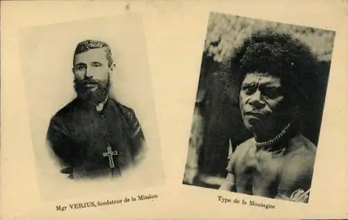 Ak Mgr. Verjus, fondateur de la Mission, Type de la Montagne