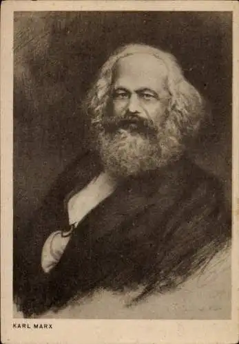Ak Philosoph Karl Marx, Portrait