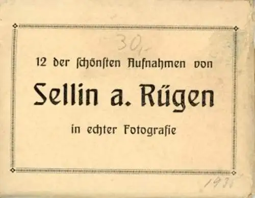 12 alte Fotos Seedorf Sellin auf Rügen, im passenden Heft, diverse Ansichten