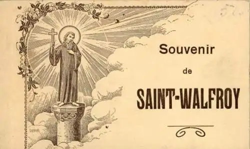 10 alte Ak Saint Walfroy Ardennes, im passenden Heft, diverse Ansichten