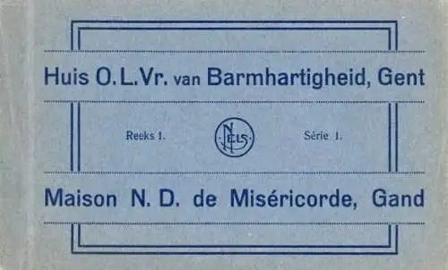 10 Ak Gand Gent Ostflandern, Haus von Miséricorde, Ferienhaus, im passenden Heft, diverse Ansichten