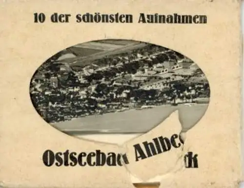 10 alte Fotos Ostseebad Ahlbeck Heringsdorf auf Usedom, im passenden Heft, diverse Ansichten