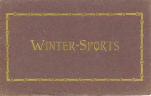 10 alte Ak Wintersport, im passenden Heft, diverse Ansichten