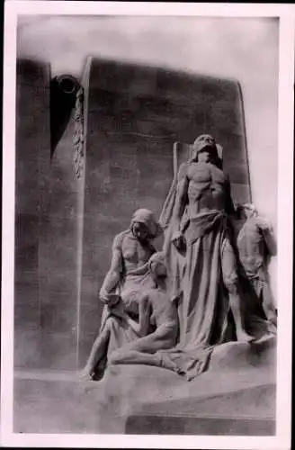 7 Ak Toronto Ontario Kanada, Vimy Ridge, Memorial Canadien, Skulpturen, diverse Ansichten