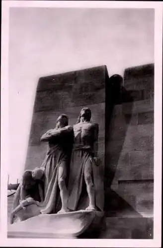 7 Ak Toronto Ontario Kanada, Vimy Ridge, Memorial Canadien, Skulpturen, diverse Ansichten