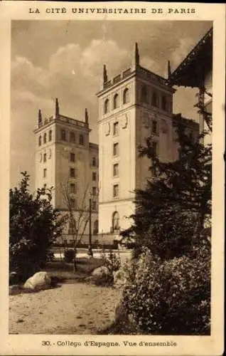 10 alte Ak Paris V, La Cité Universitaire de Paris, diverse Ansichten