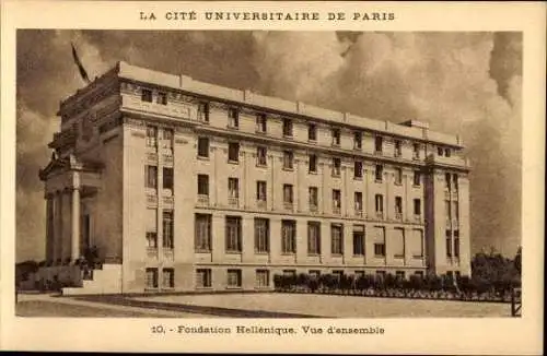 10 alte Ak Paris V, La Cité Universitaire de Paris, diverse Ansichten