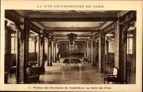 10 alte Ak Paris V, La Cité Universitaire de Paris, diverse Ansichten