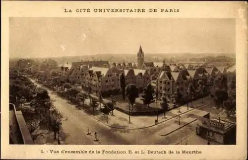 10 alte Ak Paris V, La Cité Universitaire de Paris, diverse Ansichten