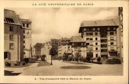 10 alte Ak Paris V, La Cité Universitaire de Paris, diverse Ansichten