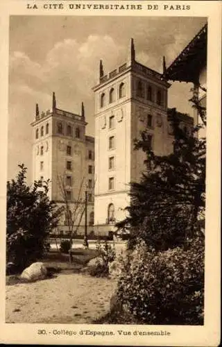 10 alte Ak Paris V, La Cité Universitaire de Paris, diverse Ansichten