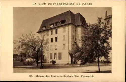 10 alte Ak Paris V, La Cité Universitaire de Paris, diverse Ansichten