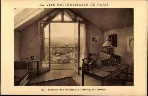 10 alte Ak Paris V, La Cité Universitaire de Paris, diverse Ansichten