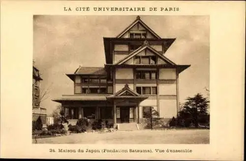 10 alte Ak Paris V, La Cité Universitaire de Paris, diverse Ansichten