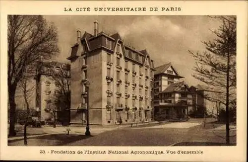 10 alte Ak Paris V, La Cité Universitaire de Paris, diverse Ansichten