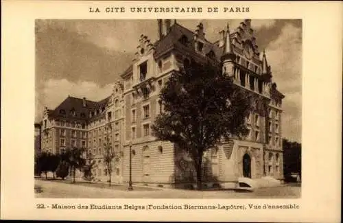 10 alte Ak Paris V, La Cité Universitaire de Paris, diverse Ansichten