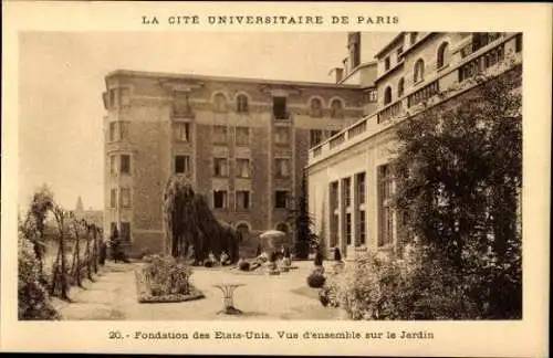 11 alte Ak Paris V, La Cité Universitaire de Paris, diverse Ansichten