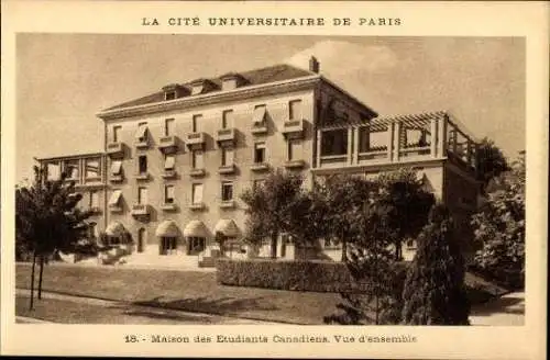 11 alte Ak Paris V, La Cité Universitaire de Paris, diverse Ansichten