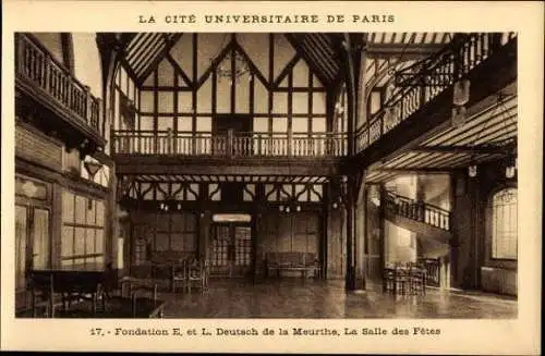 11 alte Ak Paris V, La Cité Universitaire de Paris, diverse Ansichten