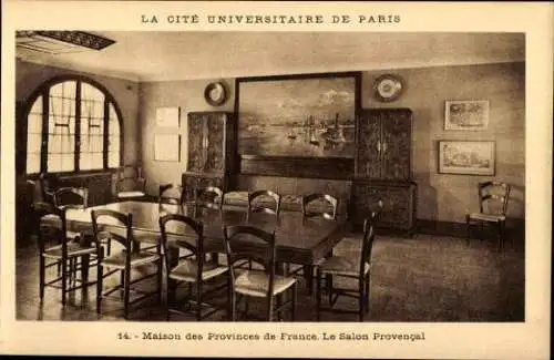 11 alte Ak Paris V, La Cité Universitaire de Paris, diverse Ansichten