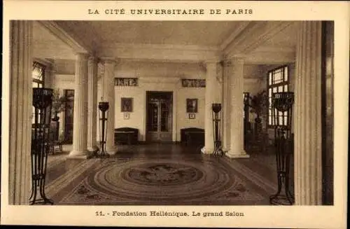 11 alte Ak Paris V, La Cité Universitaire de Paris, diverse Ansichten