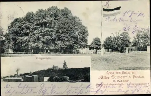 Ak Potsdam, Restaurant Alter Tornow, Kriegsschule