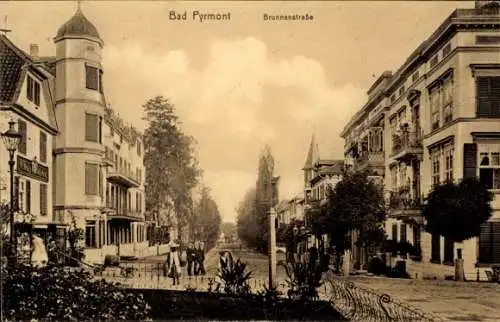 Ak Bad Pyrmont in Niedersachsen, Brunnenstraße