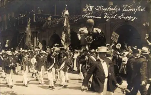 Foto Ak Leipzig in Sachsen, XII. Deutsches Turnfest 1913