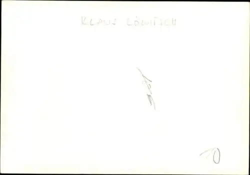 Ak Schauspieler Klaus Löwitsch, Portrait, Autogramm