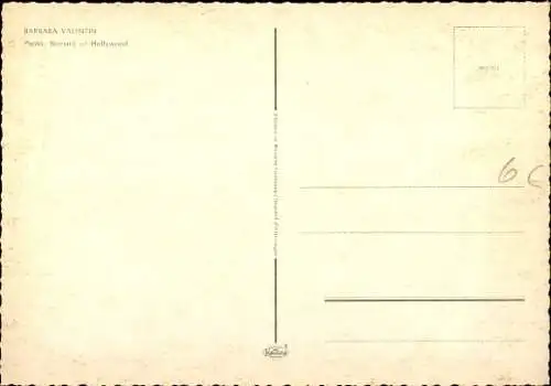 Ak Schauspielerin Barbara Valentin in Unterwäsche, Busen, Erotik, Spiegel