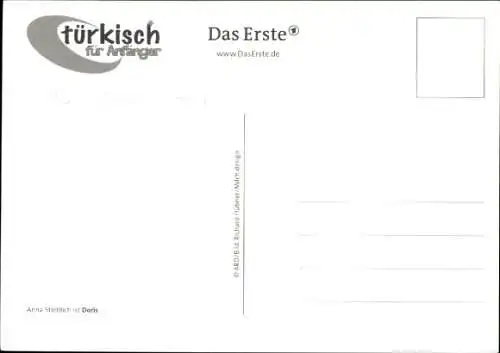 Ak Schauspielerin Anna Stieblich, Portrait, Autogramm, Serie Türkisch für Anfänger