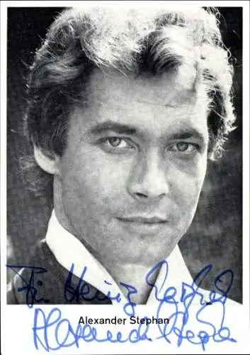 Ak Schauspieler Alexander Stephan, Portrait, Autogramm