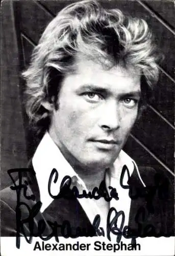 Ak Schauspieler Alexander Stephan, Portrait, Autogramm