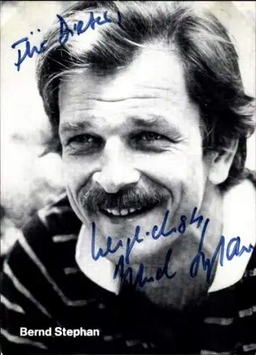 Ak Schauspieler Bernd Stephan, Portrait, Autogramm