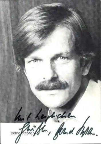 Ak Schauspieler Bernd Stephan, Portrait, Autogramm