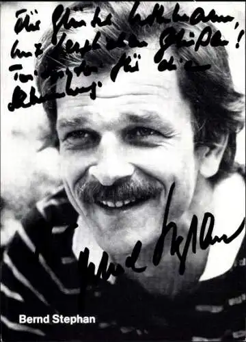 Ak Schauspieler Bernd Stephan, Portrait, Autogramm