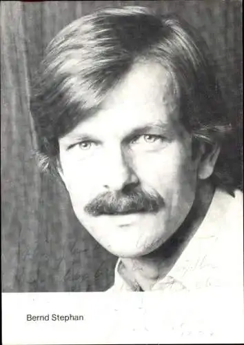 Ak Schauspieler Bernd Stephan, Portrait, Autogramm