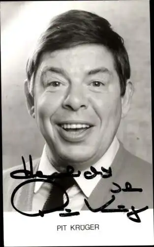 Ak Schauspieler Pit Krüger, Portrait, Autogramm