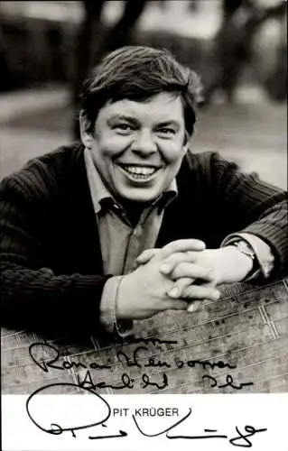 Ak Schauspieler Pit Krüger, Portrait, Autogramm