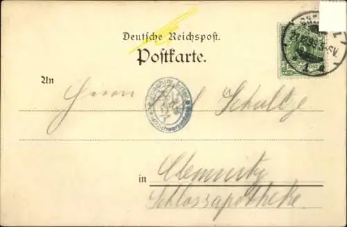 Ak Chemnitz in Sachsen, Festessen, Freiwillige des V. Königlich Sächsischen Inf. Rgt. Nr. 104