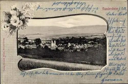 Passepartout Ak Bad Gandersheim am Harz, Gesamtansicht