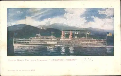 Ak Hudson River Day Line Steamer, Hendrick Hudson