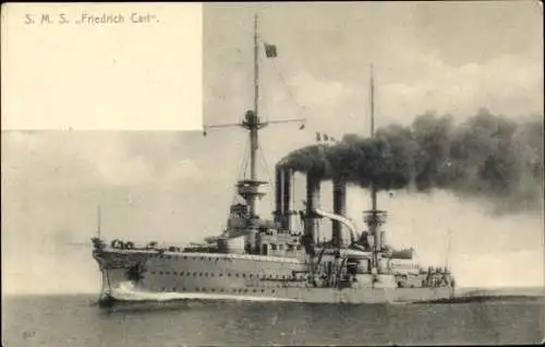 Ak Deutsches Kriegsschiff, S.M.S. Friedrich Carl, Kaiserliche Marine