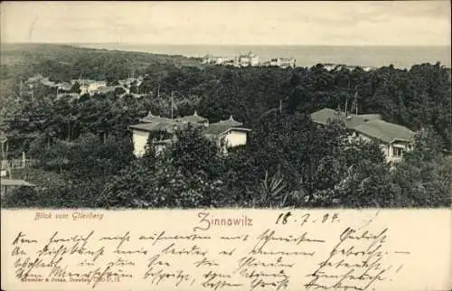Ak Ostseebad Zinnowitz auf Usedom, Gesamtansicht, Glienberg