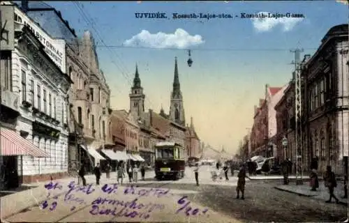 Ak Novi Sad Újvidék Neusatz Serbien, Kossuth-Lajos-Gasse