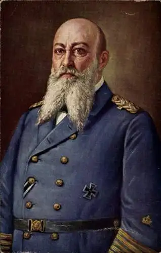 Künstler Ak Großadmiral Alfred von Tirpitz, Nachfolger Hollmanns, Portrait