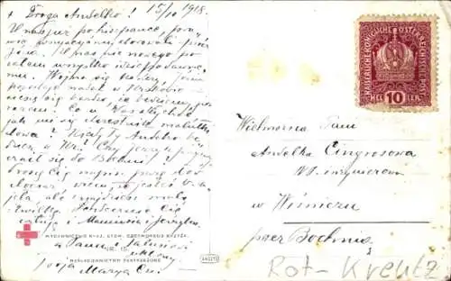Künstler Ak Axentowicz, T., Smutek, Czerwony Krzyz