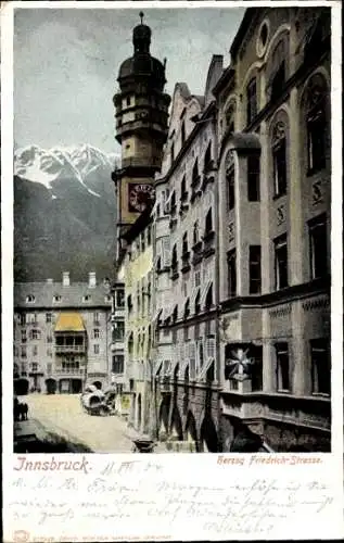 Ak Innsbruck in Tirol, Herzog Friedrich Straße