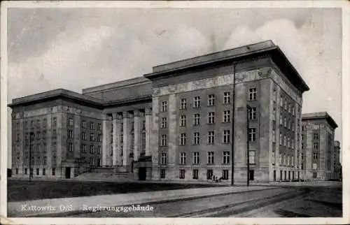 Ak Katowice Kattowitz Schlesien, Regierungsgebäude