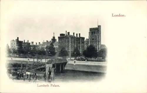 Ak Lambeth London England, Lambeth Palace